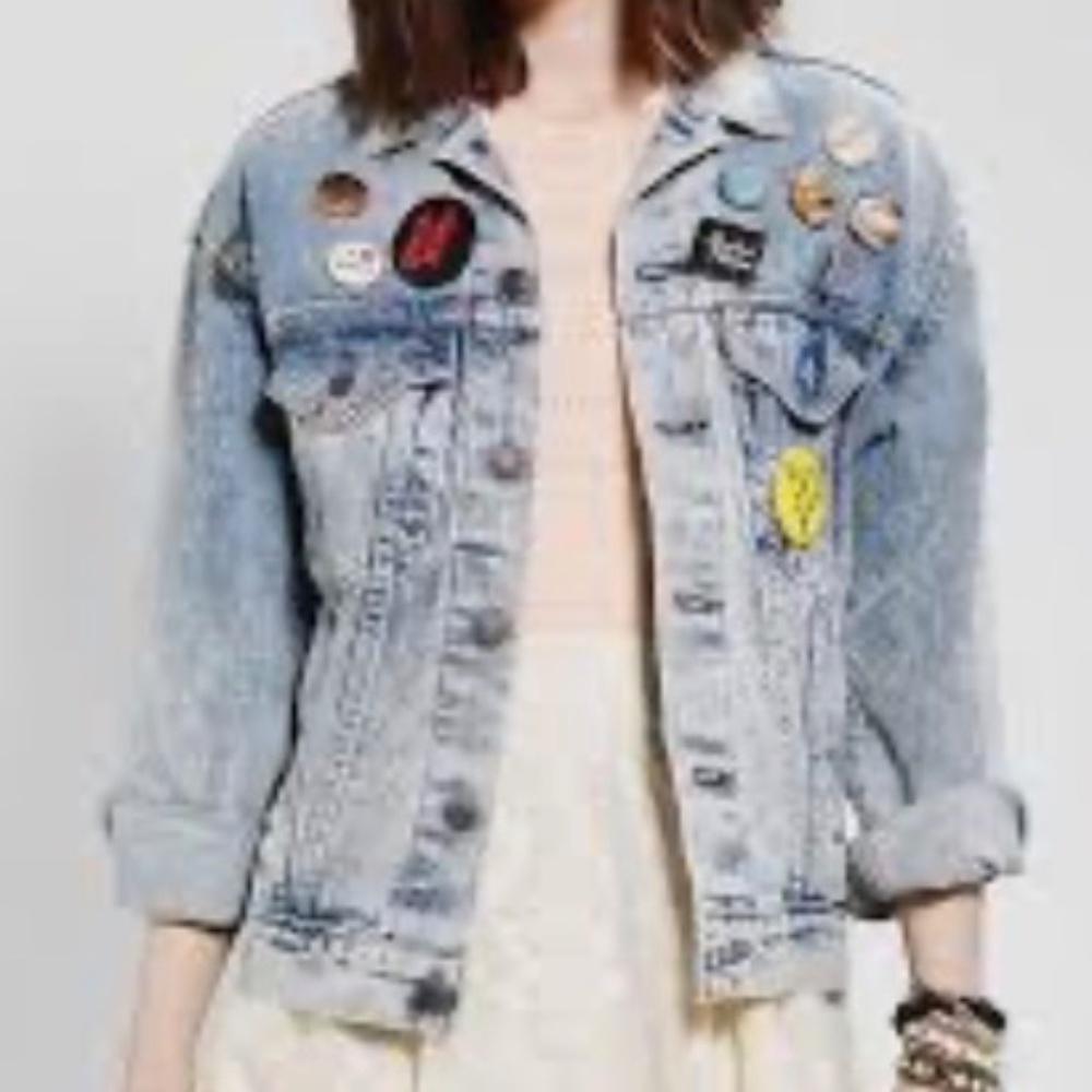 Civil Regime “Sorry Not Sorry” Patch Denim Jacket… - image 2